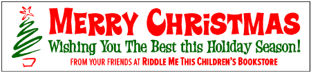 Cartoon Style Merry Christmas Banner with Tree