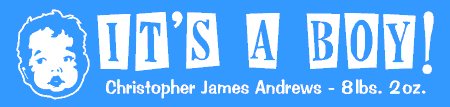 Boy Name Weight Banner