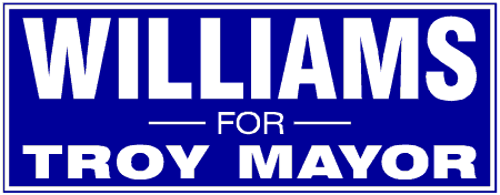 Dark Background Block Style Mayor Political Campaign Banner