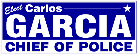 Block Style Chief of Police Political Campaign Banner