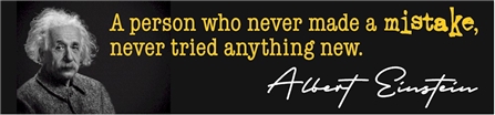 Albert Einstein Quote Banner with Photo