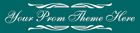 School Prom Theme One Line Banner