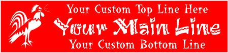 Mexican Fiesta Rooster Banner
