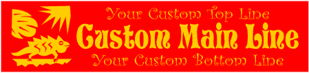 Mexican Fiesta Iguana Banner