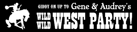 Giddy On Up Western Party Banner