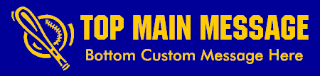 Baseball Custom 1 Banner