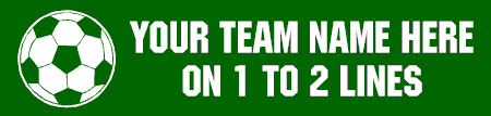 Soccer Custom Team Name Banner