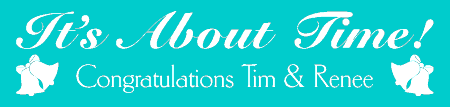 Wedding About Time Banner