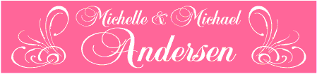 Name of Couple Wedding Banner 1