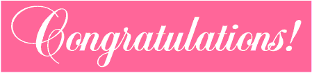 Congratulations in Script Wedding Banner