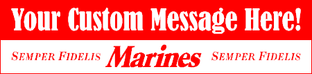 Welcome Home Marine Custom Banner