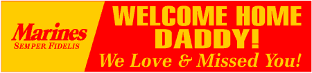 Welcome Home Marines Banner 3