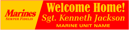 Welcome Home Marines Banner 4