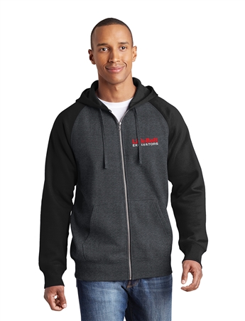 Sport-Tek Raglan Hooded Fleece Jacket