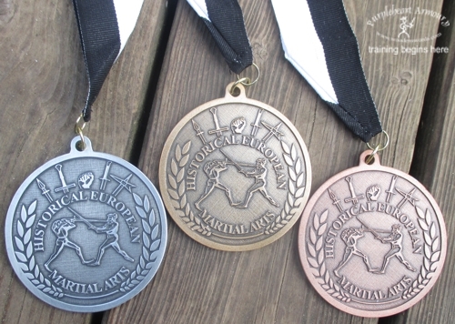 Talhoffer Tournament Medals Set - 1 Gold, 1 Silver, 1 Bronze *