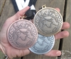 Talhoffer Tournament Medals Set with Back Inscription - 1 Gold, 1 Silver, 1 Bronze