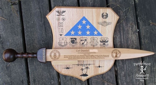 Rudis with Air Force Style Plaque