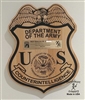 Shield Display, Army Counterintelligence Badge