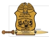 FBI Badge Plaque with Rudis