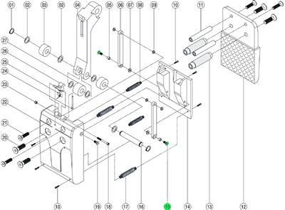 M8 x 20 Counter Sink Screw ALG016