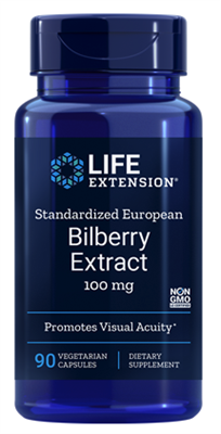 Standardized European Bilberry Extract (100 mg, 90 capsules)