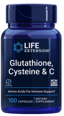 Glutathione, Cysteine & C (100 capsules)