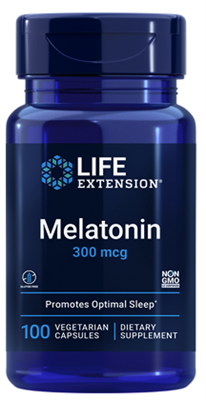 Melatonin (300 mcg, 100 vegetarian capsules)