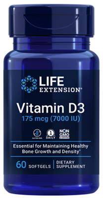 Vitamin D3 (175 mcg (7000 IU), 60 softgels)