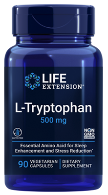 L-Tryptophan (500 mg, 90 vegetarian capsules)