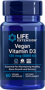 Vegan Vitamin D3 (125 mcg/5000 IU - 60 Vegan Tablets)