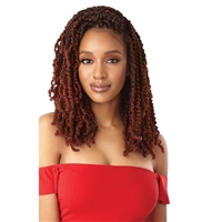 Glamourtress, wigs, weaves, braids, half wigs, full cap, hair, lace front, hair extension, nicki minaj style, Brazilian hair, crochet, hairdo, wig tape, remy hair, Lace Front Wigs, Outre Synthetic Braid - X PRESSION TWISTED UP WAVY BOMB TWIST 18"