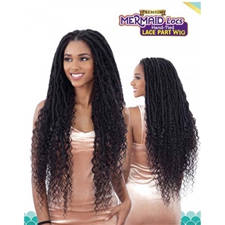 Glamourtress, wigs, weaves, braids, half wigs, full cap, hair, lace front, hair extension, nicki minaj style, Brazilian hair, crochet, hairdo, wig tape, remy hair, Freetress Equal Premium Hand-Tied Lace Part Wig Mermaid Locs