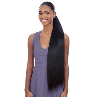 Glamourtress, wigs, weaves, braids, half wigs, full cap, hair, lace front, hair extension, nicki minaj style, Brazilian hair, crochet, hairdo, wig tape, remy hair, Lace Front Wigs, Shake-N-Go Synthetic Organique Pony Pro Ponytail - STRAIGHT YAKY 32"