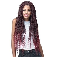 Glamourtress, wigs, weaves, braids, half wigs, full cap, hair, lace front, hair extension, nicki minaj style, Brazilian hair, crochet, hairdo, wig tape, remy hair, Lace Front Wigs, Bobbi Boss African Roots Crochet Braid - 2X NU LOCS FRENCH TIPS 24