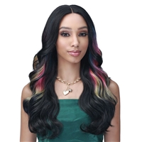 Glamourtress, wigs, weaves, braids, half wigs, full cap, hair, lace front, hair extension, nicki minaj style, Brazilian hair, crochet, wig tape, remy hair, Lace Front Wigs,Bobbi Boss Synthetic HD Lace Deep Part Wig - MLF653 ADELYN