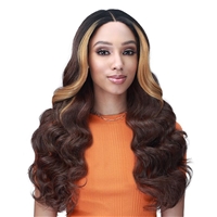 Glamourtress, wigs, weaves, braids, half wigs, full cap, hair, lace front, hair extension, nicki minaj style, Brazilian hair, crochet, wig tape, remy hair, Lace Front Wigs,Bobbi Boss Synthetic HD Lace Deep Part Wig - MLF654 FATIMA