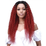 Glamourtress, wigs, weaves, braids, half wigs, full cap, hair, lace front, hair extension, nicki minaj style, Brazilian hair, crochet, hairdo, wig tape, remy hair, Lace Front Wigs, Bobbi Boss Human Hair Blend Miss Origin 13x6 Swiss Lace Frontal Wig - MOGL