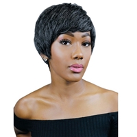 Glamourtress, wigs, weaves, braids, half wigs, full cap, hair, lace front, hair extension, nicki minaj style, Brazilian hair, crochet, hairdo, wig tape, remy hair, Lace Front Wigs, Remy Hair, Hairtrend Esquire Wig Human Hair - WH9909 - CLEARANCE