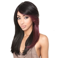 Glamourtress, wigs, weaves, braids, half wigs, full cap, hair, lace front, hair extension, nicki minaj style, Brazilian hair, crochet, hairdo, wig tape, remy hair, Lace Front Wigs, Mane Concept Brown Sugar Human Hair Blend Full Wig - BS110