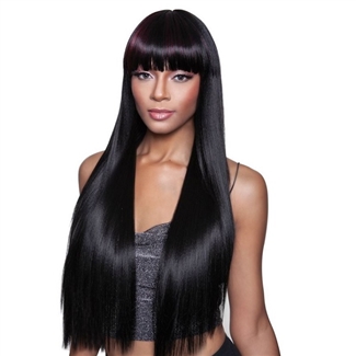 Glamourtress, wigs, weaves, braids, half wigs, full cap, hair, lace front, hair extension, nicki minaj style, Brazilian hair, crochet, hairdo, wig tape, remy hair, Mane Concept Brown Sugar Human Hair Mix Wig BS144