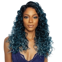 Glamourtress, wigs, weaves, braids, half wigs, full cap, hair, lace front, hair extension, nicki minaj style, Brazilian hair, crochet, hairdo, wig tape, remy hair, Mane Concept Red Carpet Wet Wave HD Lace Front Wig - RCHW204 KAIRI