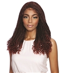 Glamourtress, wigs, weaves, braids, half wigs, full cap, hair, lace front, hair extension, nicki minaj style, Brazilian hair, crochet, hairdo, wig tape, remy hair, Mane Concept Red Carpet Inspire Braid 5" Deep Lace Part Lace Wig RCIB203 - Curly Ends Box B