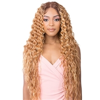 Glamourtress, wigs, weaves, braids, half wigs, full cap, hair, lace front, hair extension, nicki minaj style, Brazilian hair, crochet, hairdo, wig tape, remy hair, Lace Front Wigs, It's A Wig Synthetic HD 13X6 Lace Frontal Wig - JADE