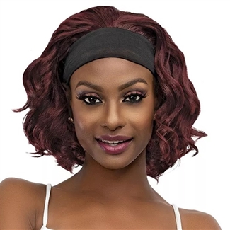 Glamourtress, wigs, weaves, braids, half wigs, full cap, hair, lace front, hair extension, nicki minaj style, Brazilian hair, crochet, hairdo, wig tape, remy hair, Janet Collection Synthetic Crescent Headband Wig - GIGI