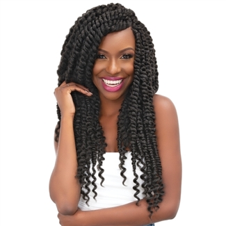 Glamourtress, wigs, weaves, braids, half wigs, full cap, hair, lace front, hair extension, nicki minaj style, Brazilian hair, crochet, hairdo, wig tape, remy hair, Janet Collection Nala Tress Crochet Braids - MAMBO PASSION TWIST BRAID 18"