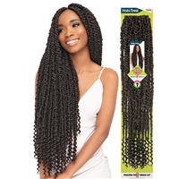 Glamourtress, wigs, weaves, braids, half wigs, full cap, hair, lace front, hair extension, nicki minaj style, Brazilian hair, crochet, hairdo, wig tape, remy hair, Janet Collection Nala Tress Crochet Braid Passion Twist Braid 24"