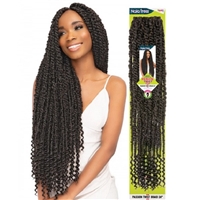 Glamourtress, wigs, weaves, braids, half wigs, full cap, hair, lace front, hair extension, nicki minaj style, Brazilian hair, crochet, hairdo, wig tape, remy hair, Janet Collection Nala Tress Crochet Braid Passion Twist Braid 28"