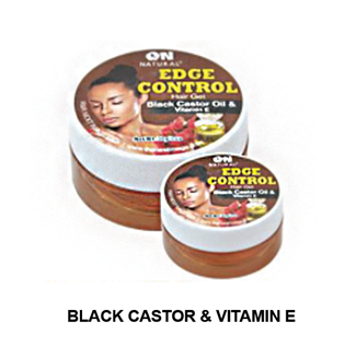 Glamourtress, wigs, weaves, braids, half wigs, full cap, hair, lace front, hair extension, nicki minaj style, Brazilian hair, crochet, hairdo, wig tape, remy hair, ON Natural Edge Hair Gel - Black Caster & Vitamin E 1oz