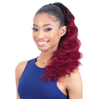 Glamourtress, wigs, weaves, braids, half wigs, full cap, hair, lace front, hair extension, nicki minaj style, Brazilian hair, crochet, hairdo, wig tape, remy hair, Lace Front Wigs, Remy Hair, Model Model Gardenia Palm Wave Ponytail 18