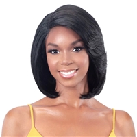 Glamourtress, wigs, weaves, braids, half wigs, full cap, hair, lace front, hair extension, nicki minaj style, Brazilian hair, crochet, hairdo, wig tape, remy hair, Lace Front Wigs, Remy Hair, Model Model Synthetic Klio HD Lace Wig - HD-NOAH